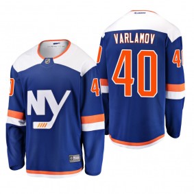 New York Islanders Semyon Varlamov #40 Alternate Breakaway Player Blue Jersey