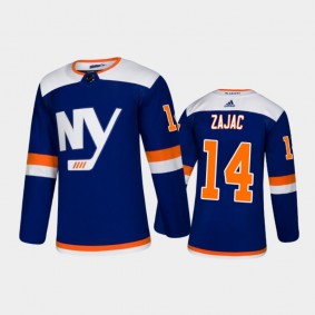 Men's New York Islanders Travis Zajac #14 Alternate Blue 2021 Jersey