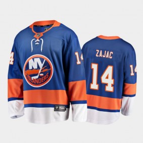 Men's New York Islanders Travis Zajac #14 Home Blue 2021 Jersey