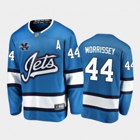 Men's Winnipeg Jets Josh Morrissey #44 10th Anniversary Blue Honor Dale Hawerchuk Alternate Jersey