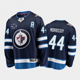 Men's Winnipeg Jets Josh Morrissey #44 10th Anniversary Navy Honor Dale Hawerchuk Home Jersey