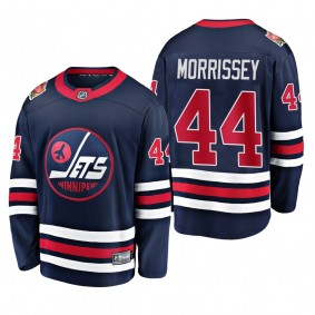 Winnipeg Jets Josh Morrissey #44 2019 Heritage Classic Navy Breakaway Player Jersey