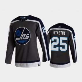 Winnipeg Jets Paul Stastny #25 Reverse Retro 2020-21 Gray Authentic Jersey