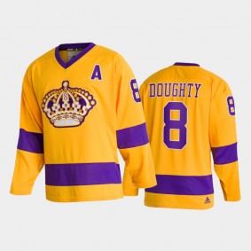 Drew Doughty Los Angeles Kings Team Classics Gold Throwback Jersey 2022