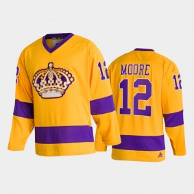 Trevor Moore Los Angeles Kings Team Classics Gold Throwback Jersey 2022