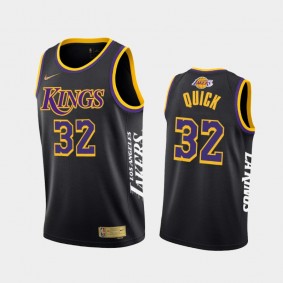 Kings Jonathan Quick #32 Lakers Night Black Hybrid Tank Jersey