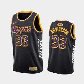 Kings Viktor Arvidsson #33 Lakers Night Black Hybrid Tank Jersey