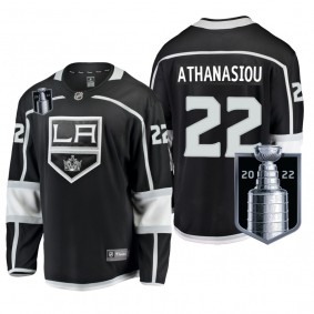 Los Angeles Kings Andreas Athanasiou 2022 Stanley Cup Playoffs Jersey Black