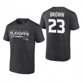 Dustin Brown 2022 Stanley Cup Playoffs Charcoal LA Kings T-Shirt