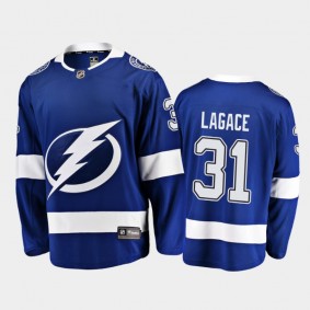 Lightning Maxime Lagace #31 Home 2021 Blue Player Jersey