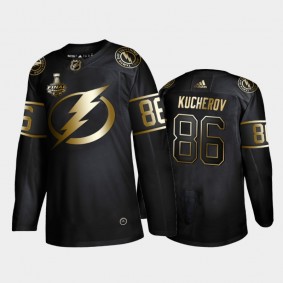 Tampa Bay Lightning Nikita Kucherov #86 2020 Stanley Cup Final Black Golden Limited Edition Jersey