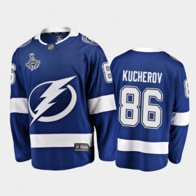 Tampa Bay Lightning Nikita Kucherov #86 2020 Stanley Cup Champions Blue Breakaway Player Home Jersey