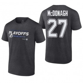 Ryan McDonagh 2022 Stanley Cup Playoffs Tampa Bay Lightning Charcoal T-Shirt