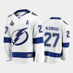 Tampa Bay Lightning #27 Ryan McDonagh 2021 Stanley Cup Final White Away Jersey