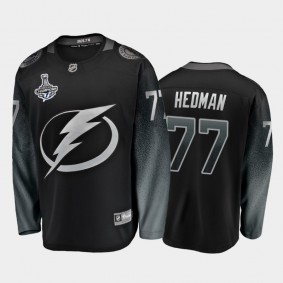 Tampa Bay Lightning Victor Hedman #77 2020 Stanley Cup Champions Black Breakaway Player Alternate Jersey