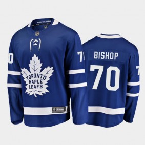 Maple Leafs Alex Bishop #70 Home 2021-22 Blue Player Jersey