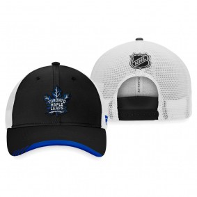 Maple Leafs Alternate Logo Black White Hat Authentic Pro Locker Room