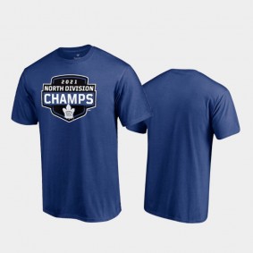 Men's Toronto Maple Leafs 2021 North Division Champions Blue T-Shirt