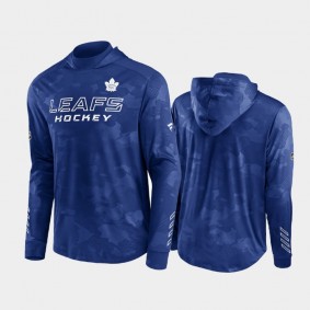Toronto Maple Leafs Hoodie Authentic Pro Blue Camo Pullover Locker Room