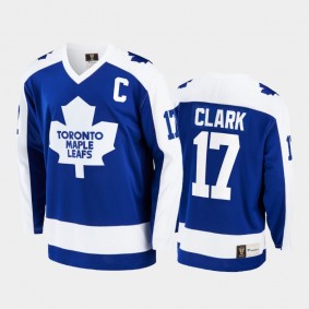 Wendel Clark Toronto Maple Leafs Retired Player Blue Premier Jersey