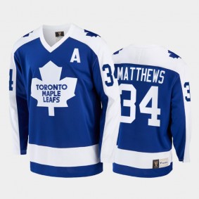 Auston Matthews Toronto Maple Leafs Blue Jersey Vintage