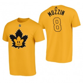 Men Toronto Maple Leafs Jake Muzzin #8 Flipside Gold T-Shirt