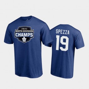 Men's Toronto Maple Leafs Jason Spezza #19 2021 North Division Champions Blue T-Shirt