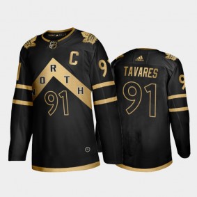 Toronto Maple Leafs John Tavares #91 OVO Raptors City Black Jersey