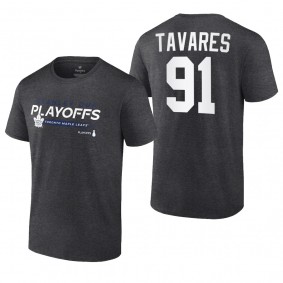 John Tavares 2022 Stanley Cup Playoffs Toronto Maple Leafs Charcoal T-Shirt