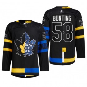 Michael Bunting Drew house Black Maple Leafs Jersey Alternate Split Edition