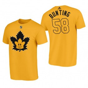 Men Toronto Maple Leafs Michael Bunting #58 Flipside Gold T-Shirt