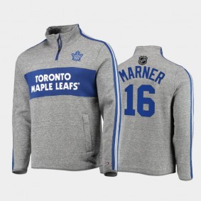 Mitch Marner Toronto Maple Leafs Mario Quarter-Zip Heathered Gray Jacket Tommy Hilfiger