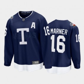 Maple Leafs Mitch Marner #16 2022 Heritage Classic Navy Jersey