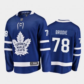 Toronto Maple Leafs T. J. Brodie #78 Home Blue 2020-21 Breakaway Player Jersey