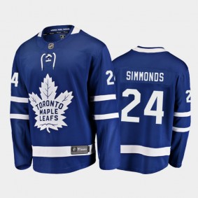 Toronto Maple Leafs Wayne Simmonds #24 Home Blue 2020-21 Breakaway Player Jersey