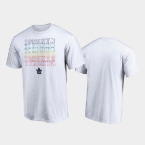 Men's Toronto Maple Leafs City Pride White T-Shirt