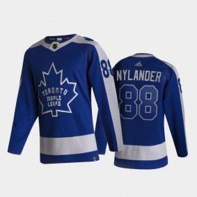 Men Toronto Maple Leafs William Nylander #88 Reverse Retro 2020-21 Blue Special Edition Authentic Jersey