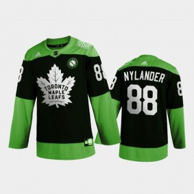 Men's Maple Leafs william nylander #88 Health Covid-19 Fight Green Jersey