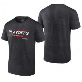 Men Minnesota Wild 2022 Stanley Cup Playoffs Charcoal T-Shirt Playmaker