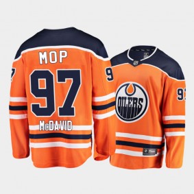 Oilers Connor McDavid #97 Ted Lindsay Award 2021 Most Outstanding Player Orange Jersey