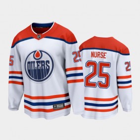 Men's Edmonton Oilers Darnell Nurse #25 Special Edition White 2021 Jersey