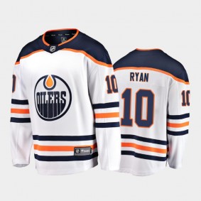 Edmonton Oilers #10 Derek Ryan Away White 2021 Player Jersey