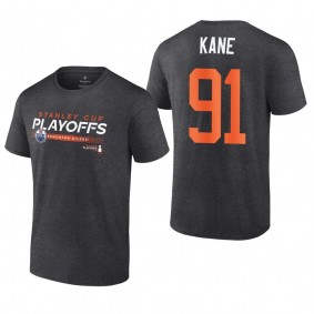 Evander Kane 2022 Stanley Cup Playoffs Charcoal Oilers T-Shirt
