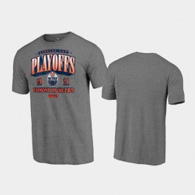 Men's Edmonton Oilers 2021 Stanley Cup Playoffs Ring the Alarm Heathered Gray T-Shirt