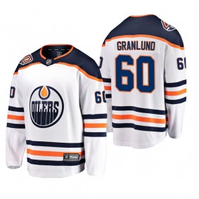 Edmonton Oilers Markus Granlund #60 Away Breakaway Player White Jersey