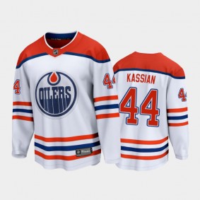 Men's Edmonton Oilers Zack Kassian #44 Special Edition White 2021 Jersey
