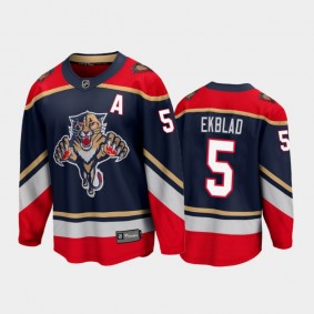 Men's Florida Panthers Aaron Ekblad #5 Special Edition Blue 2021 Jersey