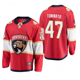 Florida Panthers Dominic Toninato #47 Breakaway Player Home Red Jersey