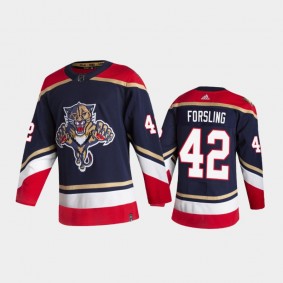 Men's Florida Panthers Gustav Forsling #42 Reverse Retro 2020-21 Navy Special Edition Authentic Jersey