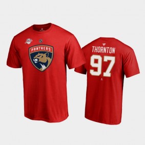 Men Florida Panthers Joe Thornton #97 Personalized Team Red T-Shirt